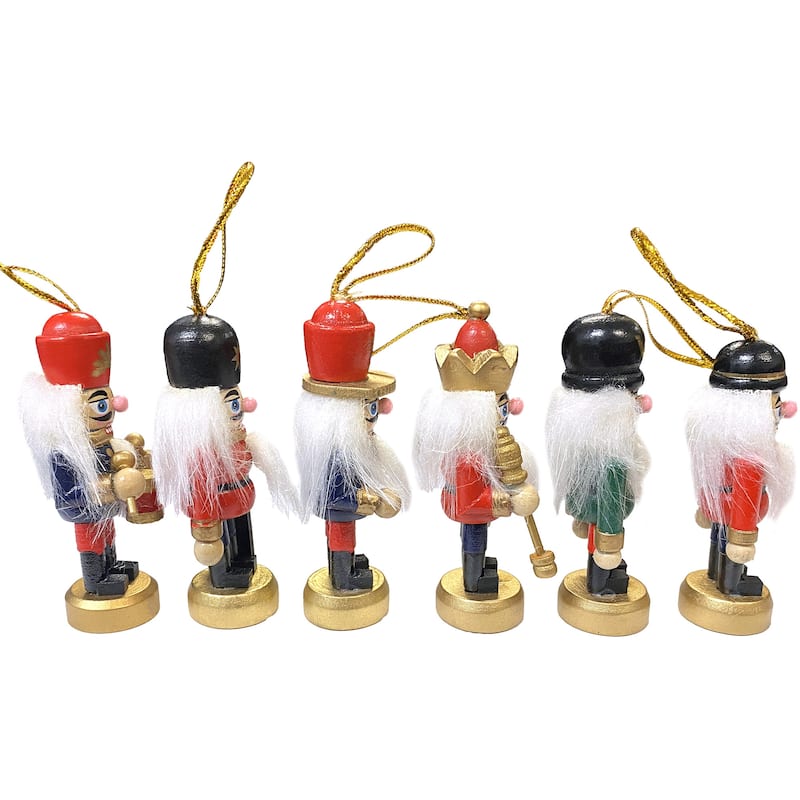 3.25 inch Nutcracker Ornaments, Set of 6