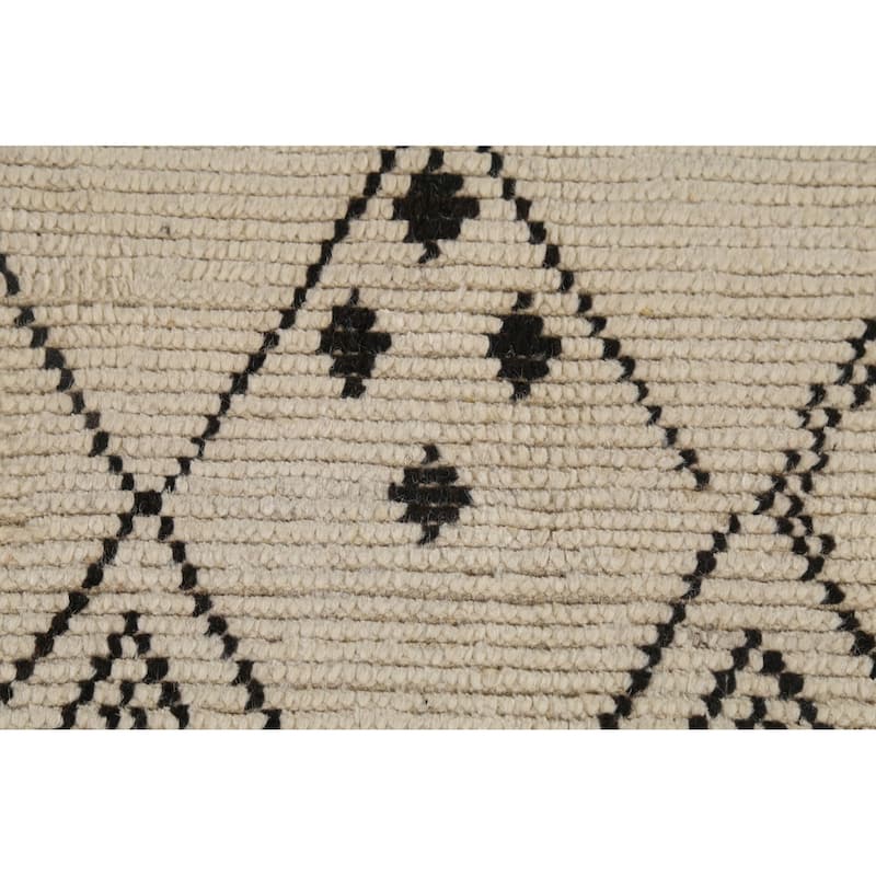 Trellis Moroccan Oriental Area Rug Handmade Wool Carpet - 5'6"x 9'8"