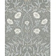 preview thumbnail 3 of 24, NextWall Stenciled Floral Peel and Stick Wallpaper 20.5 in. W x 18 ft. L - Alloy Grey