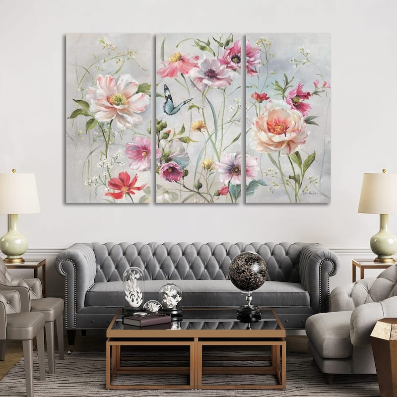 iCanvas "Antique Garden I" by Lisa Audit 3-Piece Canvas Wall Art Set
