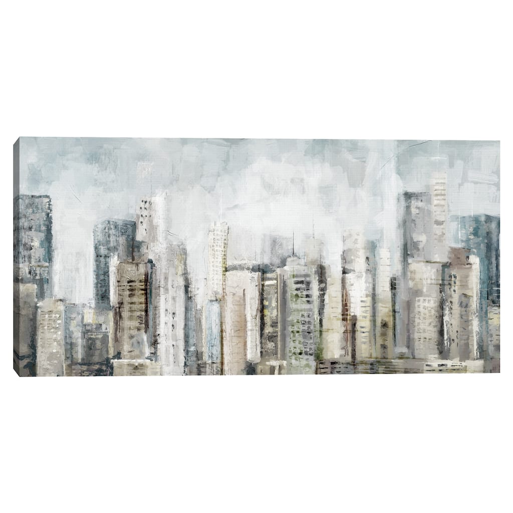 Cosmopolitan Grey by Studio Arts Canvas Art Print