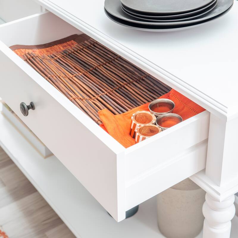 Jowin White Wood Console Table