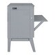 preview thumbnail 8 of 16, Murphy Bed Cabinet Bed with 2 Removable Shelves and USB Port-Full, Grey