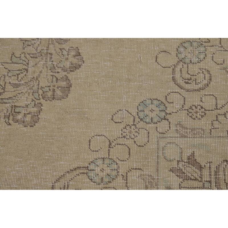 Tabriz Persian Vintage Area Rug Handmade Oriental Wool Carpet - 9'8" x 12'8"