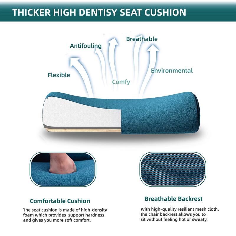 Breathable Mesh Recliner with Adjustable Lumbar Support