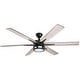 preview thumbnail 13 of 15, 56" Honeywell Kaliza Expresso Bronze Modern LED Ceiling Fan with Light & Remote - 56-inch