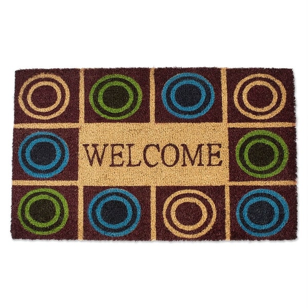 A1 Home Collections A1HC Paisley Black 18 in. x 30 in. Rubber and Coir Thin  Profile Outdoor Entrance Durable Monogrammed W Door Mat 200085BL-18X30W -  The Home Depot