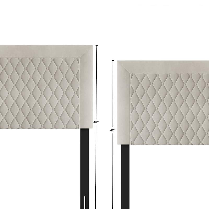 CraftPorch Transitional Velvet Upholstered Headboard