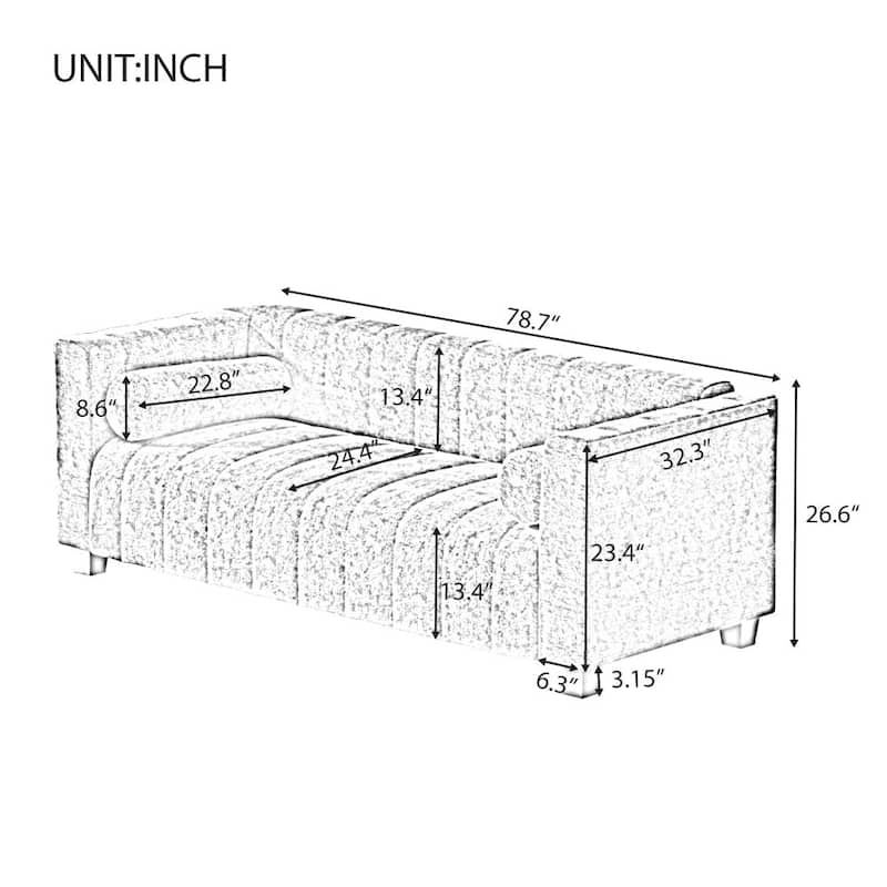 78.7''Upholstered Sofa for Living Room