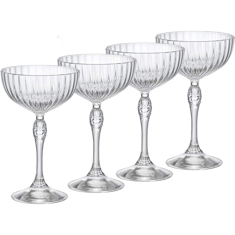 Bormioli Rocco Set of 4 America '20s Cocktail Coupes - 7.75 oz.