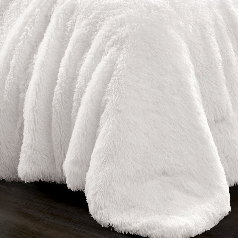 Lush Decor Emma Faux Fur Comforter Set