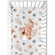 preview thumbnail 4 of 4, Sweet Jojo Designs Ocean Seashells Boy Girl Gender Neutral Unisex Fitted Crib Sheet Orange Blue Beige Nautical Beach Watercolor