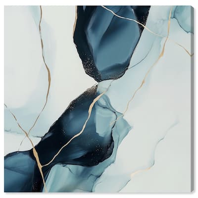 Cerulean Flow III Canvas by Art Remedy, Gallery Wrapped