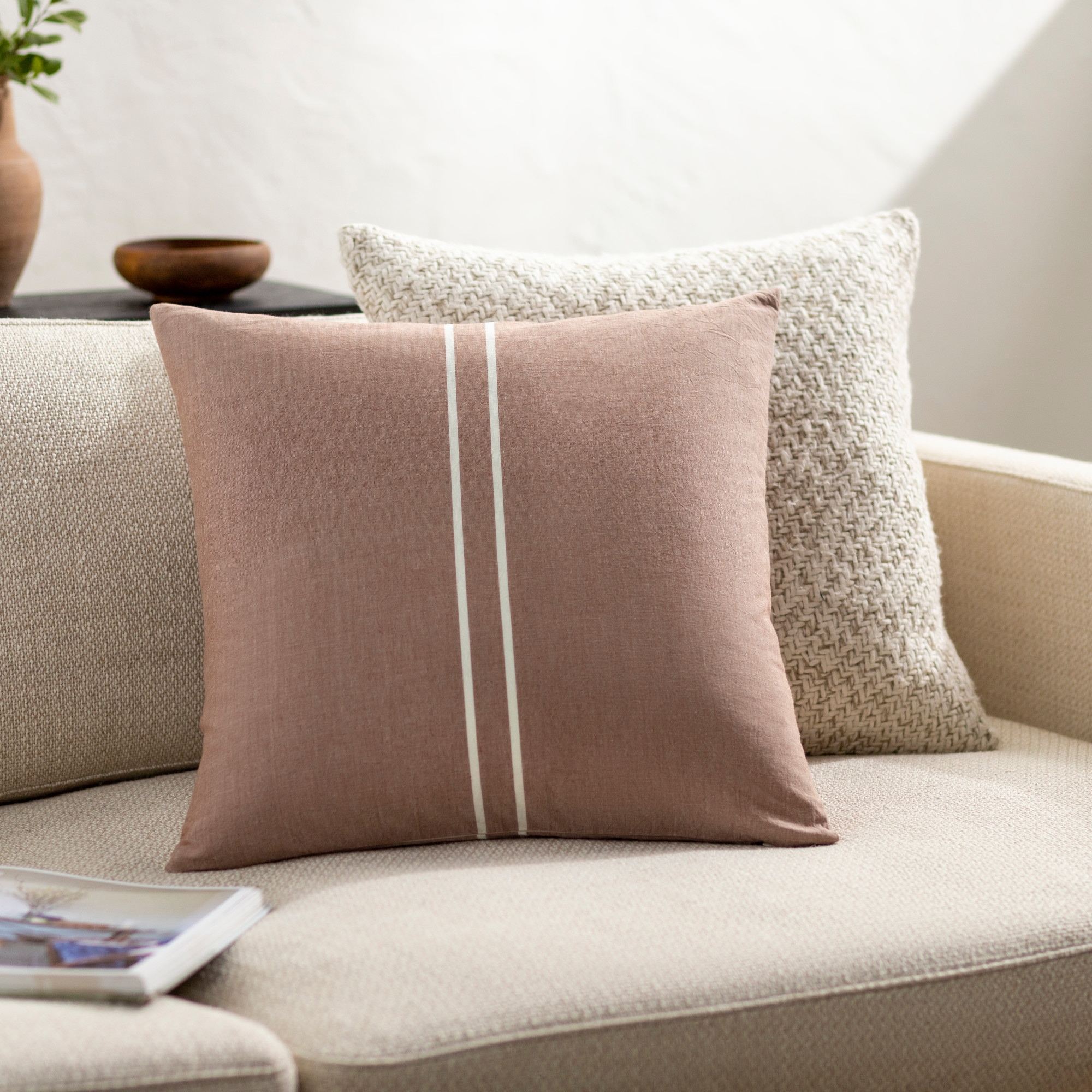 Artistic Weavers Ranchi Rustic Stripe Accent Pillow