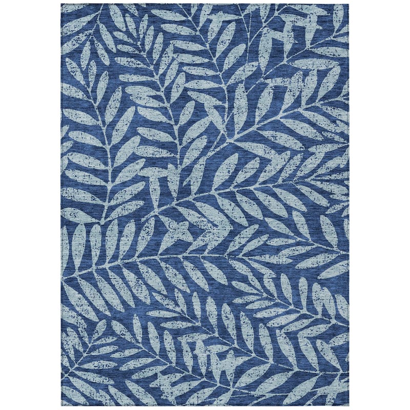HomeRoots Floral Transitional Rectangle Outdoor Rug