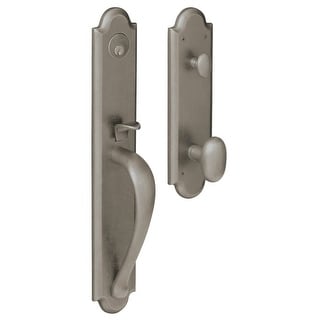 Baldwin Boulder Full Escutcheon Single Cylinder Handleset with Oval