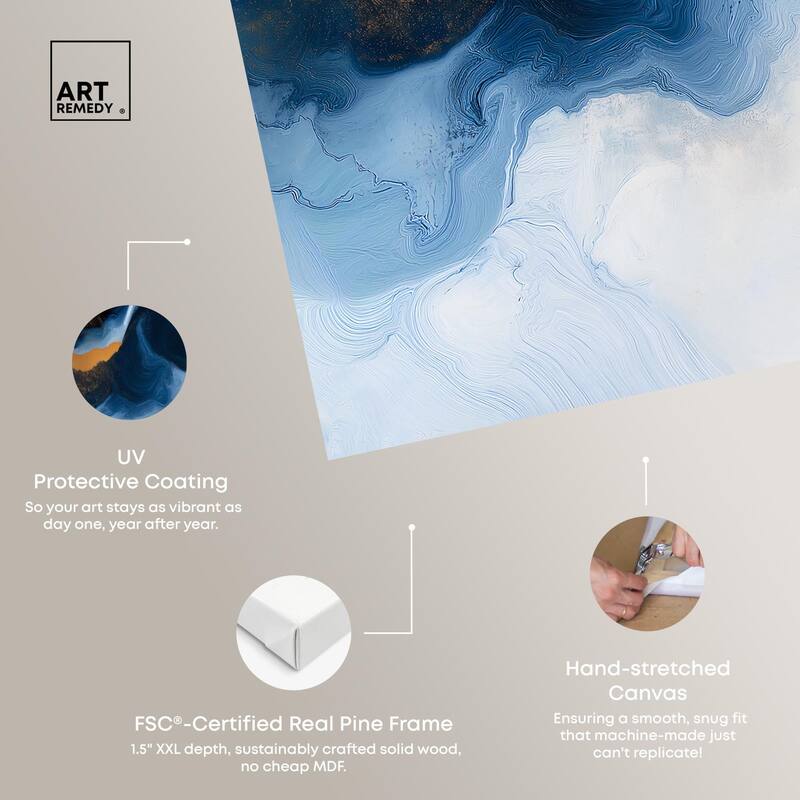 Blue Deep I Canvas by Art Remedy, Gallery Wrapped
