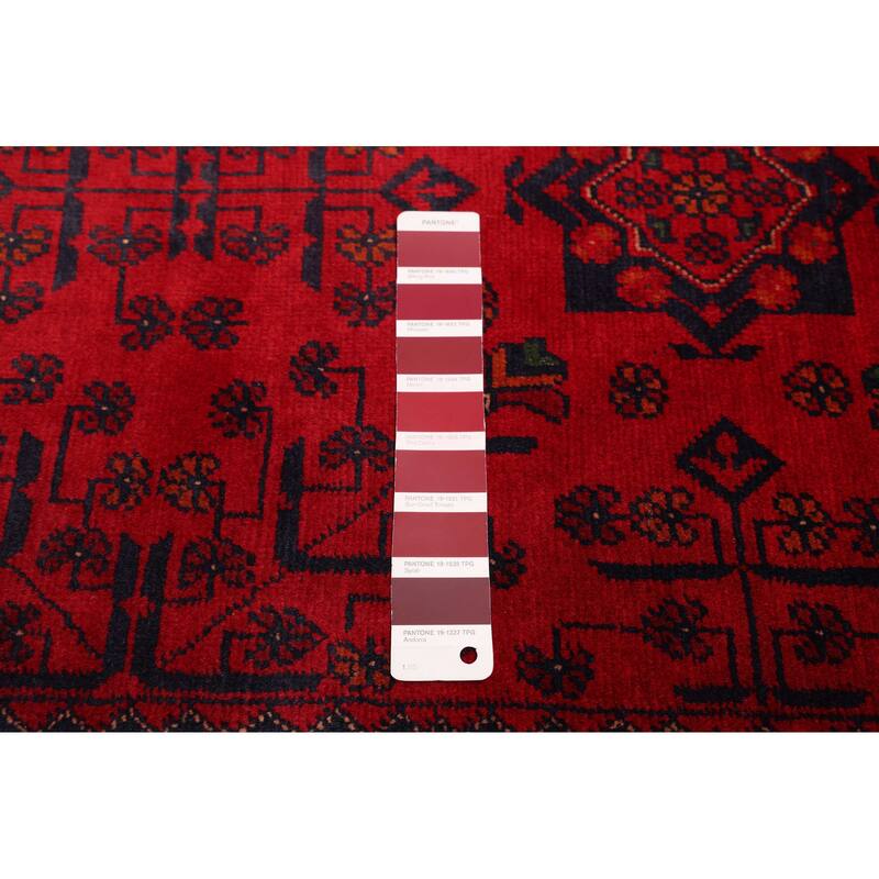 ECARPETGALLERY Hand-knotted Finest Khal Mohammadi Red Wool Rug - 4'11 x 6'6