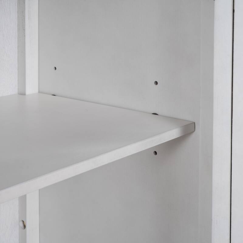 Living Room Wooden Console Table with 2 Shelves