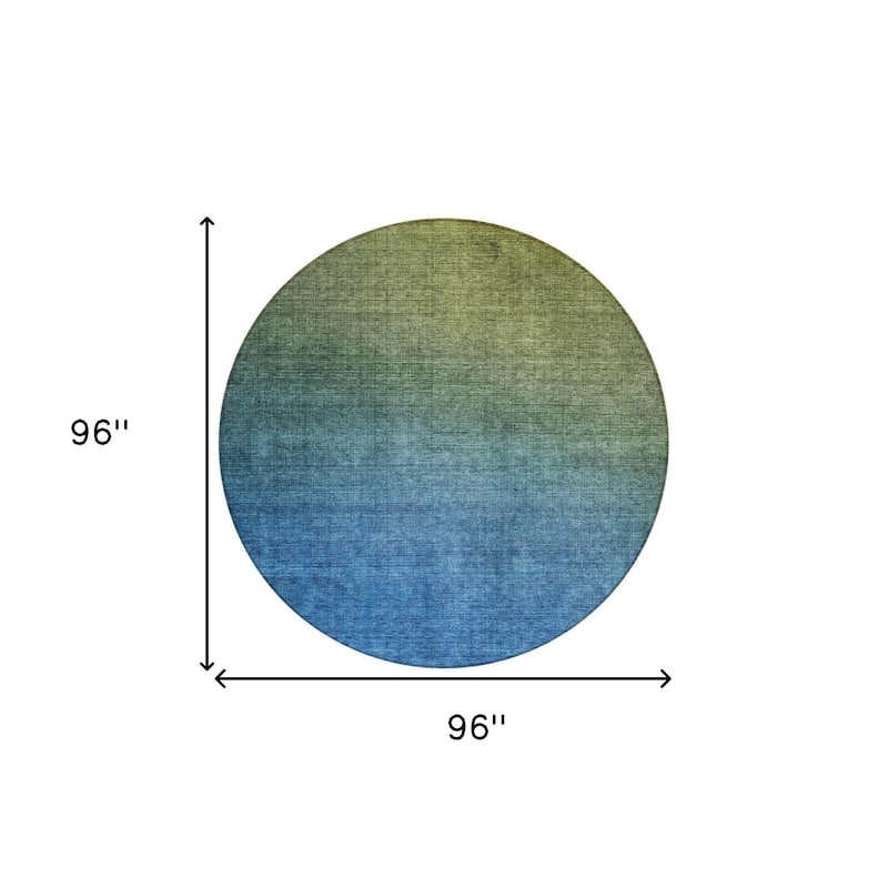 HomeRoots Ombre Transitional Rectangle Outdoor Rug