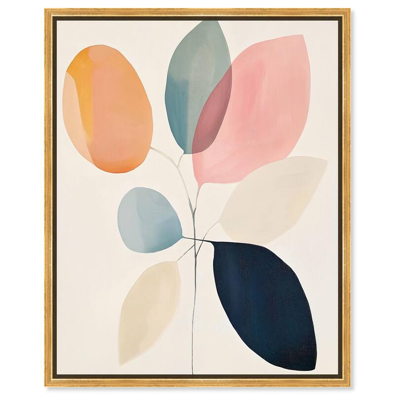 Soft Edge Foliage Canvas by Art Remedy - Gold - 24" x 30"