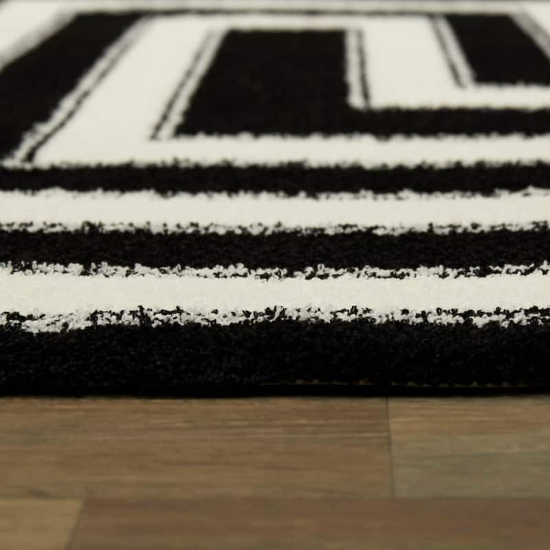 Vincent Art Deco Border Area Rug