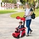 preview thumbnail 24 of 39, 3-In-1 Ride on Push Car Mercedes Benz G350 Stroller Sliding Car with Canopy - 34.3" x 15.5" x 37.4" (L x W x H)