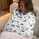 preview thumbnail 2 of 4, Sweet Jojo Designs Construction Truck Boy 5 in 1 Baby Car Seat Nursing Cover Blue Green Transportation Zone Vehicles Bulldozer
