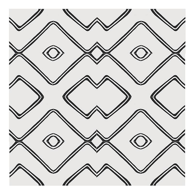 Handmade Chawen in White and Black Tile