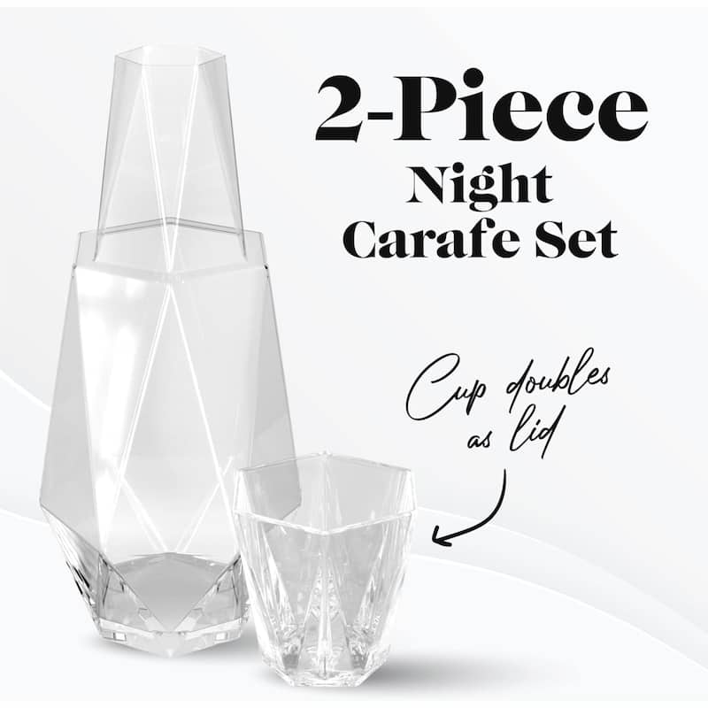 Geometric Gold Carafe Set - 37.18Oz