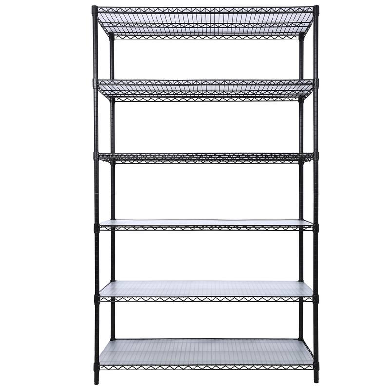 6 Tier 6000lbs Capacity NSF Metal Wire Shelving Unit with Wheels