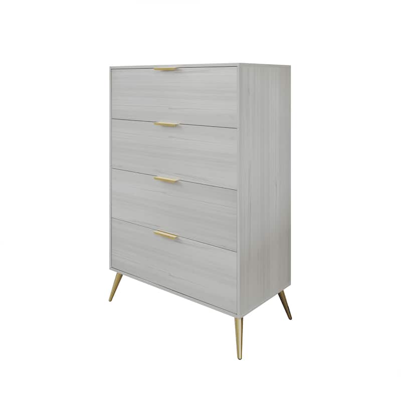 CraftPorch Contemporary 4-Drawers Wooden Chest