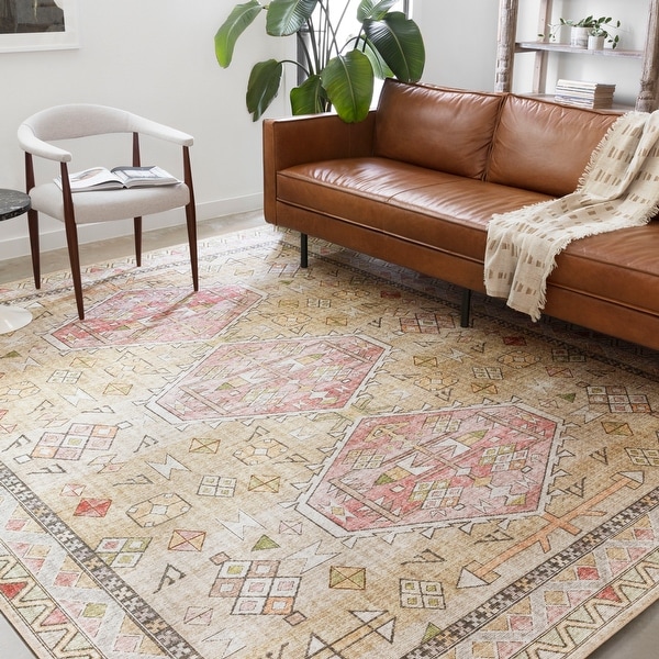 Alexander Home Leanne Aztec Distressed Printed Area Rug. Opens flyout.