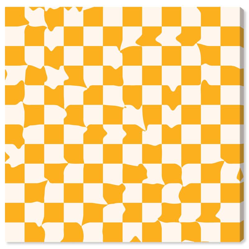 Wynwood Studio Canvas Abstract Fave Amarillo Board Yellow and Dark Yellow Modern & Contemporary Wall Art Canvas Print - 20 x 20
