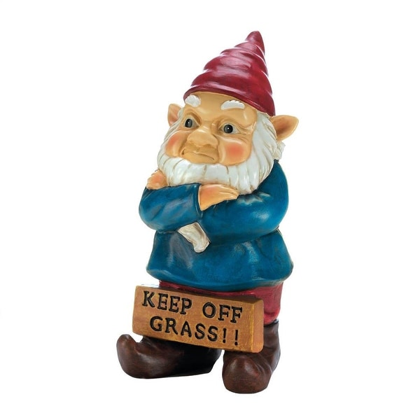 Retro Keep Off Grass Grumpy Gnome