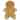 Gingerbread Woman Shaped Pillow