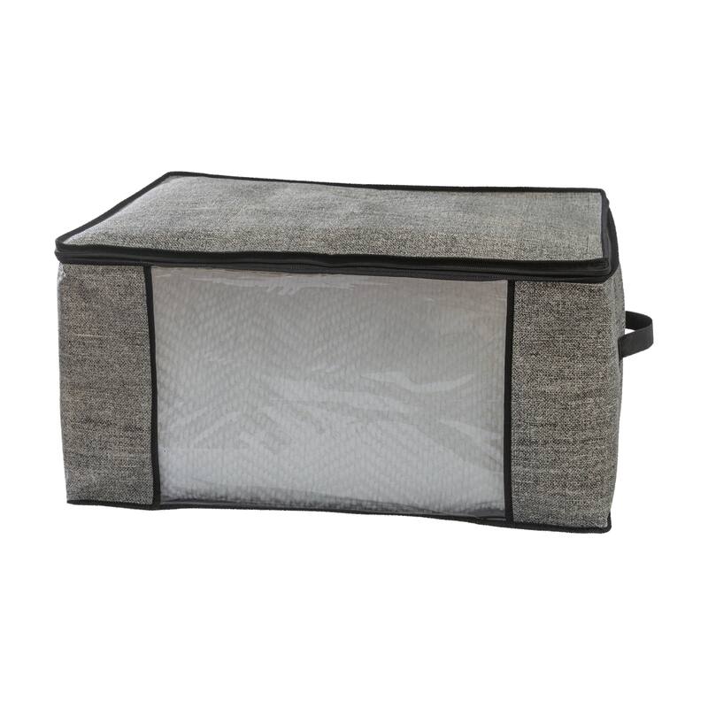 Simplify Black Non-woven Blanket Bag - L24"x W18"x H12"