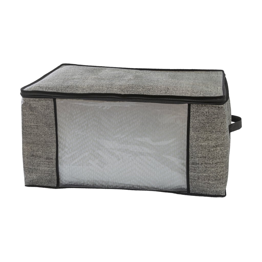 Simplify Black Non-woven Blanket Bag - L24"x W18"x H12"