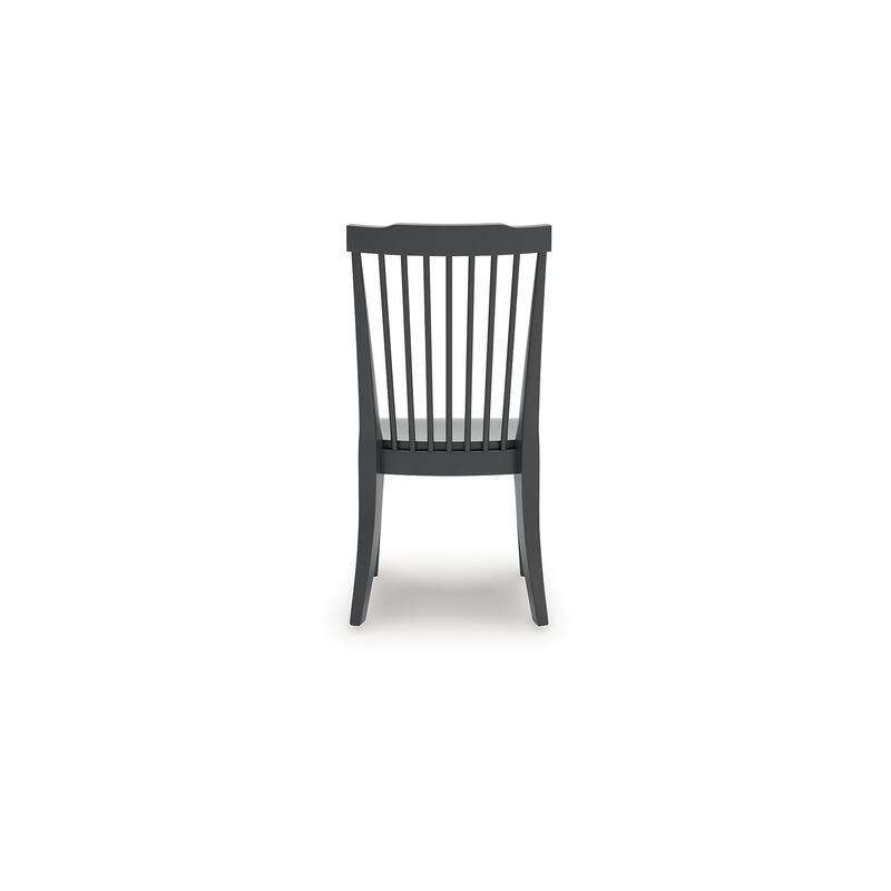 Signature Design by Ashley Mendinfort Black Dining Chair (Set of 2) - 21"W x 23"D x 40"H