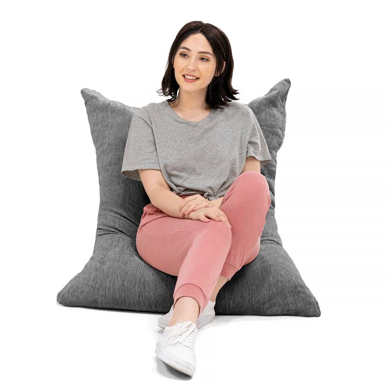 Jaxx 3.5-foot Chenille Floor Pillow Bean Bag Lounger