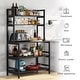 preview thumbnail 23 of 22, 5-Tier Kitchen Bakers Rack Utility Storage Shelf Microwave Oven Stand, Industrial Microwave Cart Kitchen Stand with Hutch