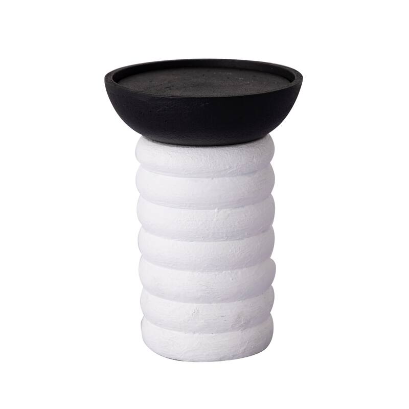 Atlas Stack Set of 3 Metal Pillar Candle Holder - 10 inch H