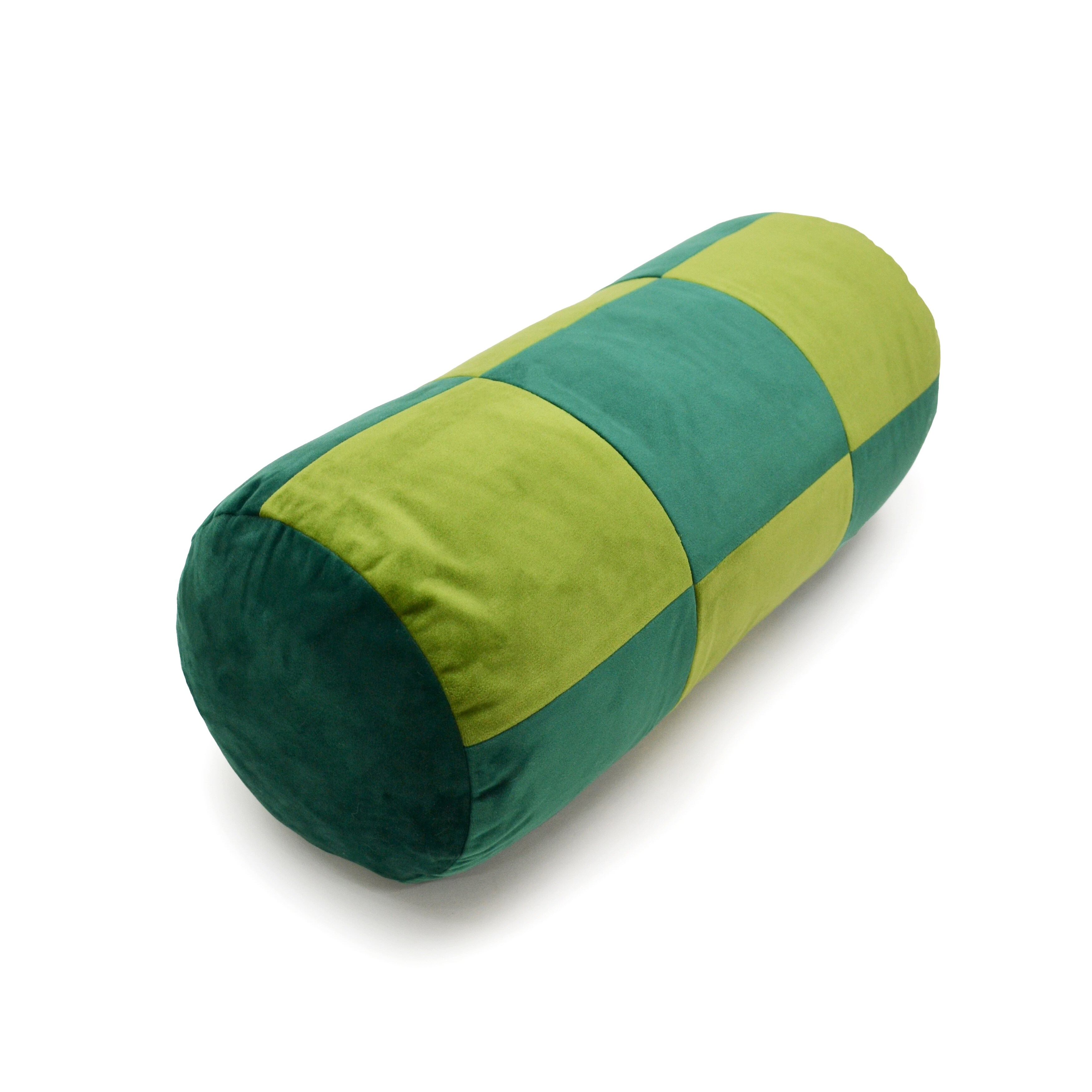 Jiti Indoor Modern Checkered Velvet Decorative Accent Bolster