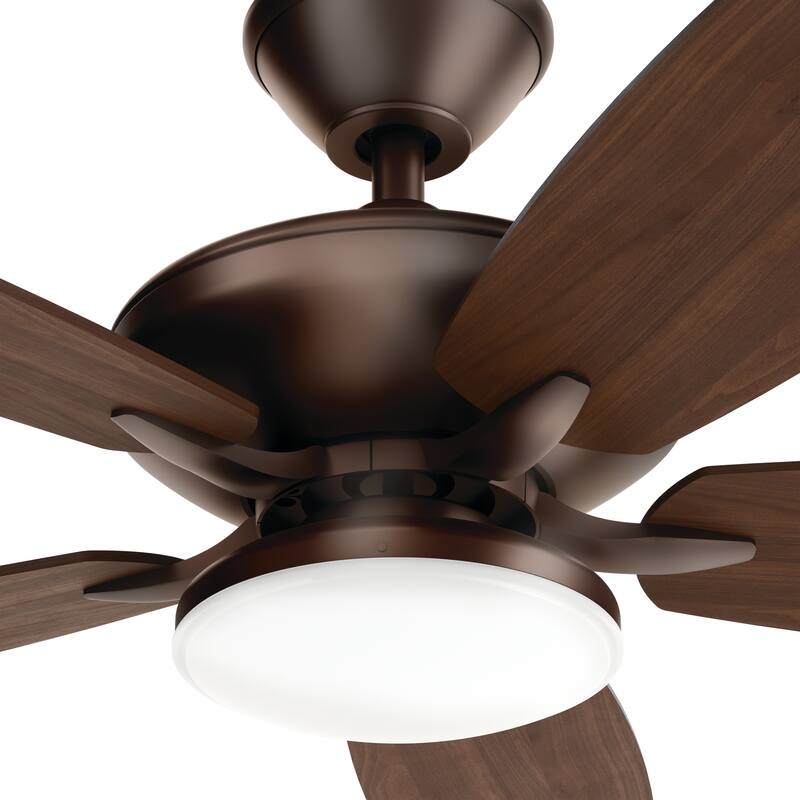 Kichler Renew Designer 52 inch LED Ceiling Fan Satin Natural Bronze with Reversible Blades