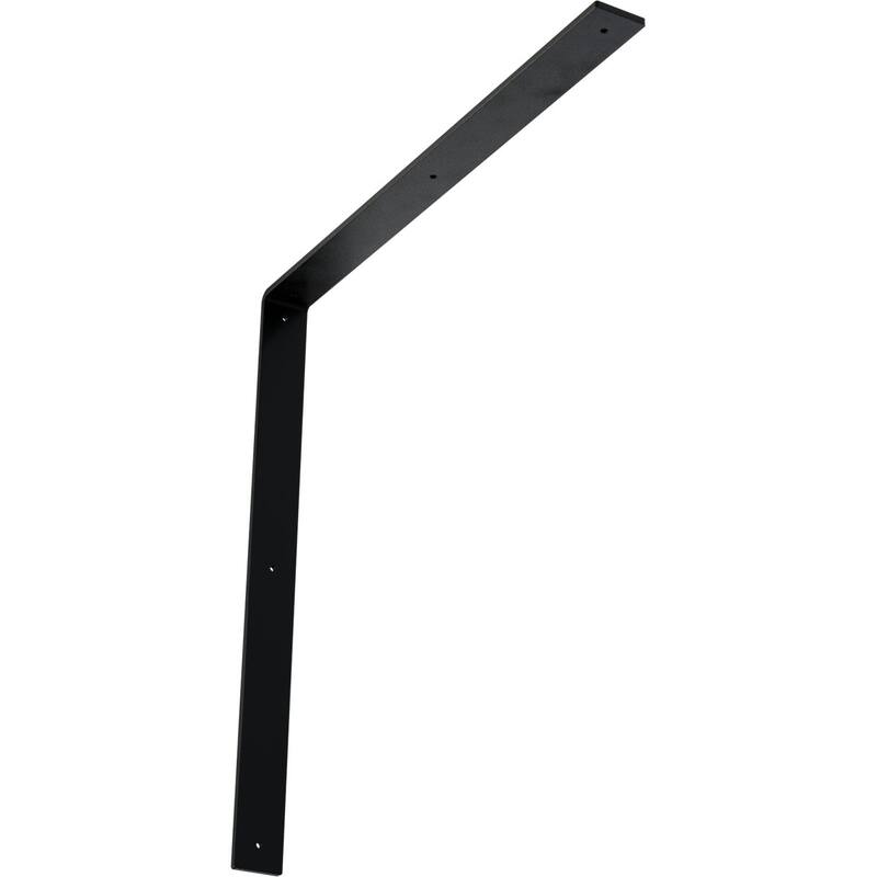 Hamilton Steel Bracket - 2"W x 24"D x 24"H - Powder Coated Black