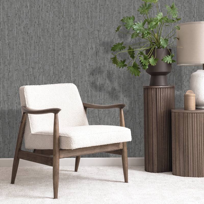 Veer Decor Faux Natural Straw Wallpaper