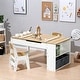 preview thumbnail 1 of 6, Activity Children Table with Storage Bookcase and 2 Chairs Set
