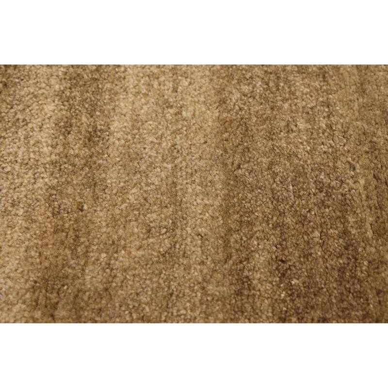 ECARPETGALLERY Hand-knotted Pak Finest Gabbeh Olive Wool Rug - 4'2 x 5'11