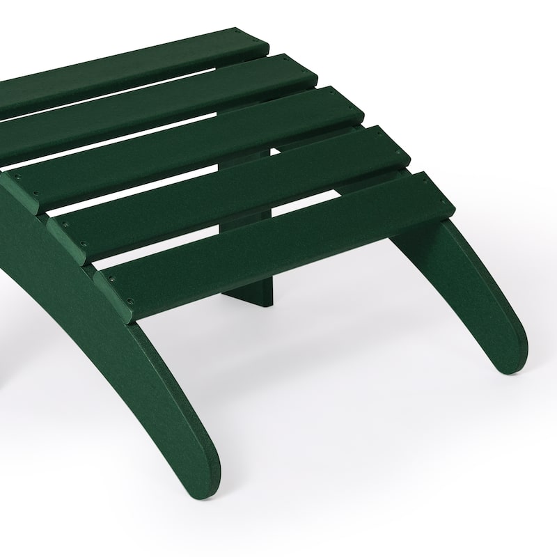 Polytrends Laguna Hdpe All Weather Outdoor Patio Foldable Ottoman