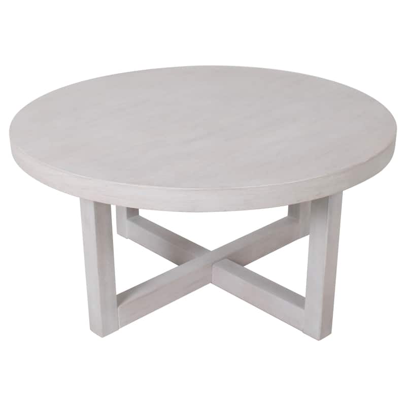 Christie Round Bayur Wood Coffee Table by East at Main - 36x36x18